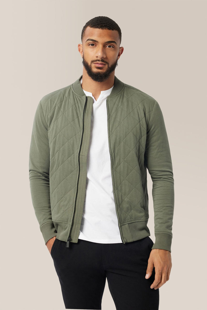 The House of LR&C | Good Man Brand | Mayfair Bomber Jacket in Cotton