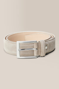 Topstitch Belt | Suede in color Sand by Good Man Brand, view 3