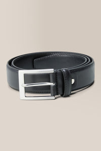 Topstitch Belt | Leather in color Black by Good Man Brand, view 1