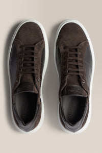 Legend London Ace Sneaker | Suede & Leather in color Chocolate by Good Man Brand, view 10