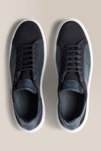 Legend London Ace Sneaker | Suede & Leather in color Navy by Good Man Brand, view 3