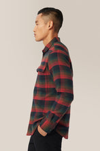 Load image into Gallery viewer, black-red-fine-check_M_Vinh_all
