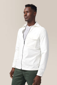 TKY Shirt Jacket | Premium Cotton Jersey in color Natural by Good Man Brand, view 2
