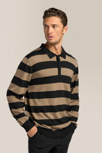 Load image into Gallery viewer, black/brown-olive-stripe_M_Harvey_all
