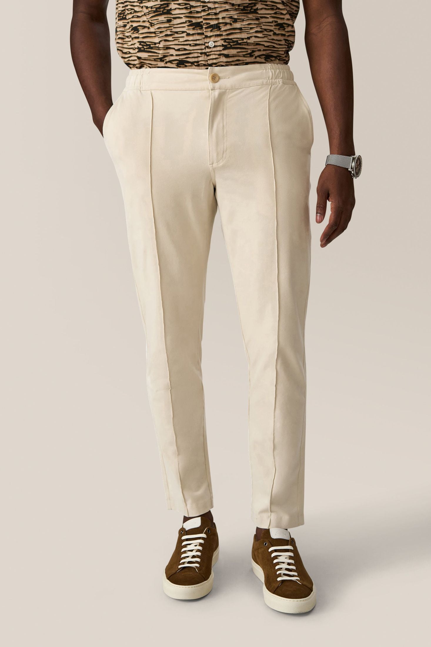 How To Coordinate White Shoes With Different Trouser Colors -