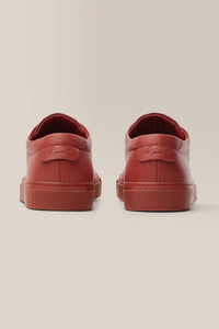 Edge Lo-Top Sneaker: Mono | Nappa Leather in color Burnt Brick by Good Man Brand, view 26