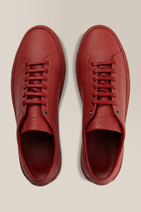 Edge Lo-Top Sneaker: Mono | Nappa Leather in color Burnt Brick by Good Man Brand, view 24