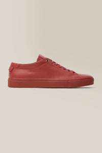 Edge Lo-Top Sneaker: Mono | Nappa Leather in color Burnt Brick by Good Man Brand, view 21