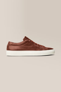 Edge Lo-Top Sneaker | Tumbled Vachetta Leather in color Medium Brown by Good Man Brand, view 11