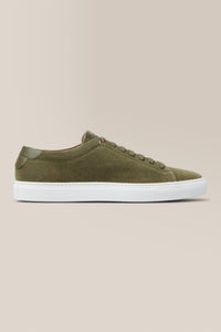 Edge Lo-Top Sneaker | Suede in color Army by Good Man Brand, view 11