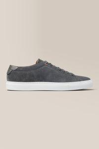 Edge Lo-Top Sneaker | Suede in color Charcoal by Good Man Brand, view 31
