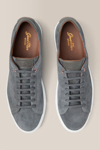 Edge Lo-Top Sneaker | Suede in color Charcoal by Good Man Brand, view 33