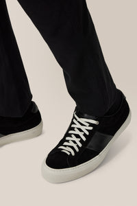 Midtown Stripe Sneaker | Suede in color Black/black by Good Man Brand, view 12