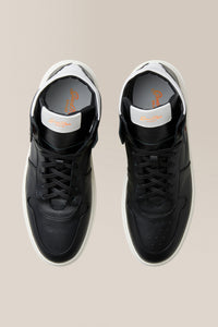 Legend London Hi Top Sneaker | Nappa Leather in color Black/white by Good Man Brand, view 3