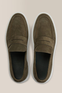 Legend Loafer | Suede in color Olive by Good Man Brand, view 23