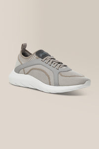 Stride Knit Trainer | Recycled Polyester in color Grey by Good Man Brand, view 2
