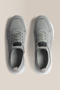Stride Knit Trainer | Recycled Polyester in color Grey by Good Man Brand, view 4