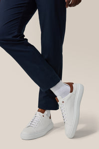 Legend London Sneaker | Nappa Leather in color White/dark Vachetta by Good Man Brand, view 16