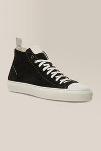 Legacy Hi-Top | Nappa Leather in color Black/natural by Good Man Brand, view 20