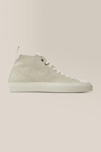 Legacy Hi-Top | Nappa Leather in color White/natural by Good Man Brand, view 7