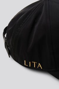 Lita Signature Logo Baseball Cap in color Black by LITA, view 4