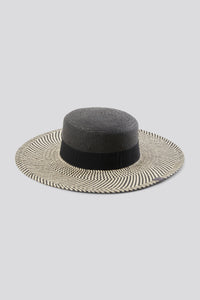 Structure Straw Hat in color Black by LITA, view 2