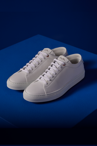 Edge Lo-Top Sneaker: Mono | Nappa Leather in color White by Good Man Brand, view 11