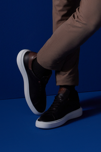 Legend London Sneaker | Nappa Leather in color Black/dark Vachetta by Good Man Brand, view 19