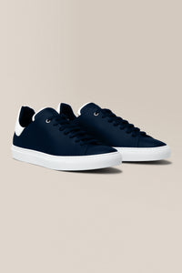 Legend Z Sneaker | Nappa Leather in color Navy/white by Good Man Brand, view 29