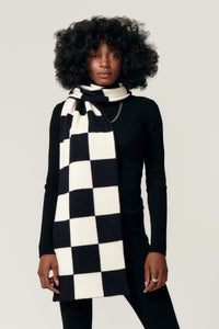 Love Is The Answer Scarf in color Black/milk by LITA, view 1
