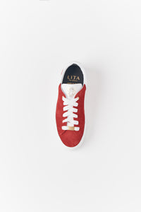 Icon Sneaker In Suede in color Salsa/white by LITA, view 5