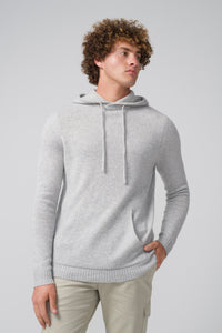 Hoodie | Chunky Recycled Cashmere in color Grey Heather by Good Man Brand, view 11