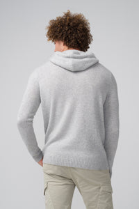 Hoodie | Chunky Recycled Cashmere in color Grey Heather by Good Man Brand, view 13