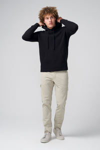 Hoodie | Chunky Recycled Cashmere in color Black by Good Man Brand, view 1
