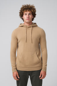 Hoodie | Chunky Recycled Cashmere in color Camel by Good Man Brand, view 6