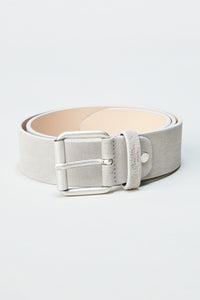 Anytime Belt | Suede in color Stone by Good Man Brand, view 4