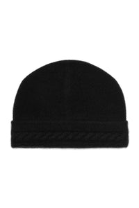Skully Beanie | Recycled Cashmere in color Black by Good Man Brand, view 3