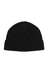 Short Roll Beanie | Recycled Cashmere in color Black by Good Man Brand, view 1