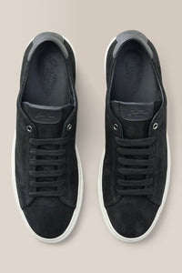 Edge Lo-Top Sneaker | Oiled Suede in color Black by Good Man Brand, view 22