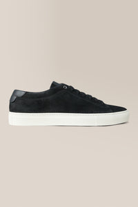 Edge Lo-Top Sneaker | Oiled Suede in color Black by Good Man Brand, view 20