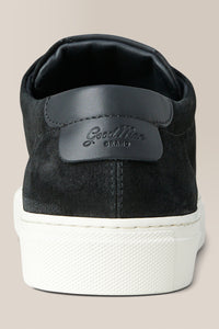 Edge Lo-Top Sneaker | Oiled Suede in color Black by Good Man Brand, view 23