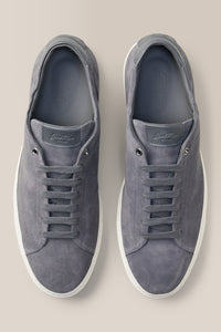 Edge Lo-Top Sneaker | Oiled Suede in color Charcoal by Good Man Brand, view 3