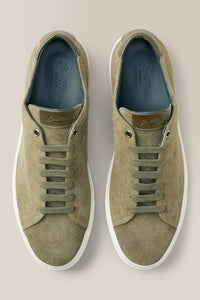 Edge Lo-Top Sneaker | Oiled Suede in color Olive by Good Man Brand, view 8