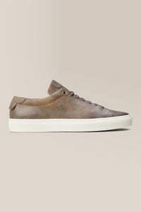Edge Lo-Top Sneaker | Leather in color Brown by Good Man Brand, view 1