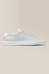 Edge Lo-Top Sneaker | Nappa Leather in color Silver/white by Good Man Brand, view 6