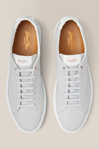 Edge Lo-Top Sneaker | Nappa Leather in color Silver/white by Good Man Brand, view 8