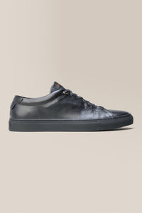 Edge Lo-Top Sneaker: Mono | Nappa Leather in color Black by Good Man Brand, view 12