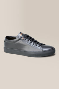Edge Lo-Top Sneaker: Mono | Nappa Leather in color Black by Good Man Brand, view 12