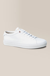 Edge Lo-Top Sneaker: Mono | Nappa Leather in color White by Good Man Brand, view 3