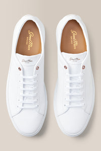Edge Lo-Top Sneaker: Mono | Nappa Leather in color White by Good Man Brand, view 2